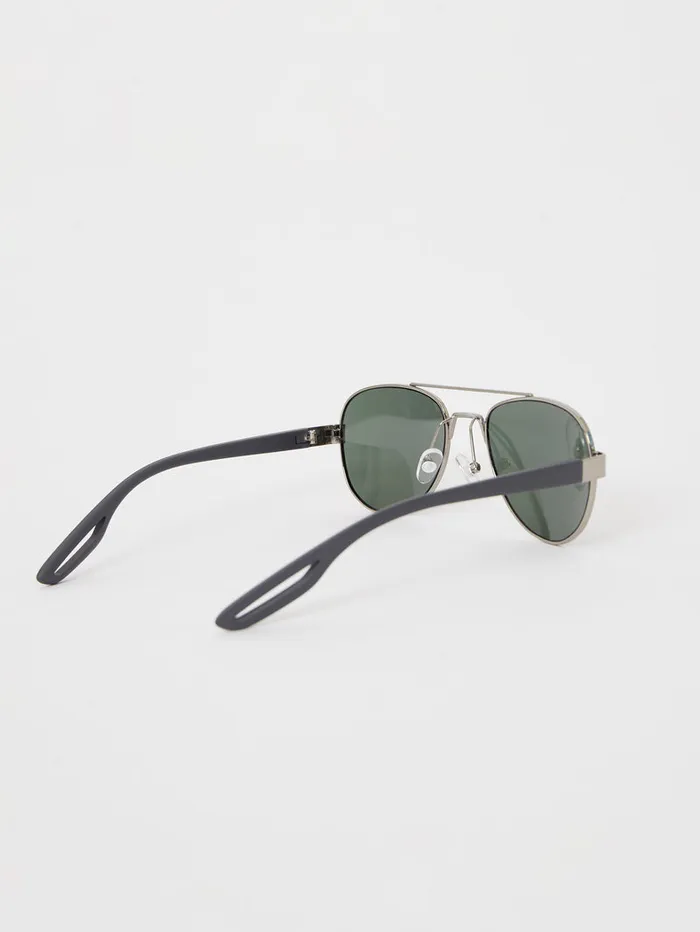 Man Sunglasses French Connection Metal DFrame Sunglasses Silver