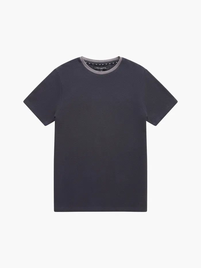 Man TShirts and Polo Shirts French Connection Crew Neck Popcorn TShirt Navygrey Man TShirts and Polo Shirts French Connection Crew Neck Popcorn TShirt Navygrey