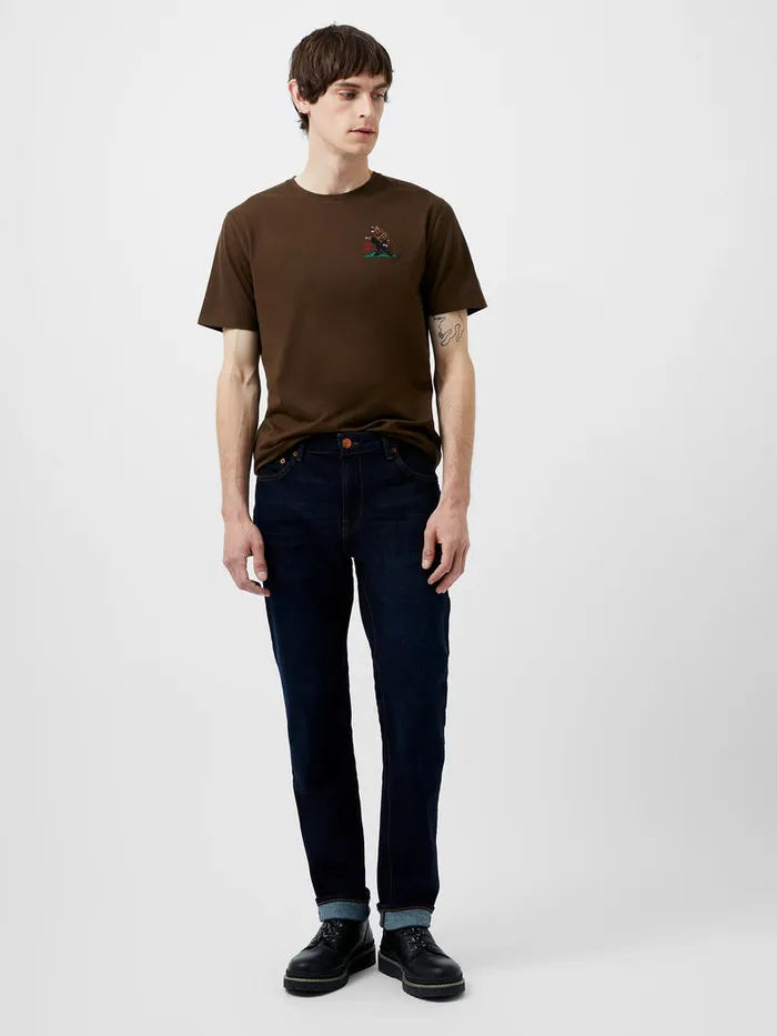 Man TShirts and Polo Shirts French Connection Embroidered Bear Organic Graphic TShirt Truffle Brown Man TShirts and Polo Shirts French Connection Embroidered Bear Organic Graphic TShirt Truffle Brown