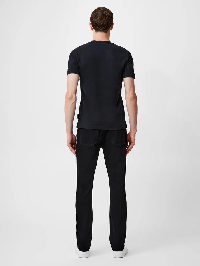 Man TShirts and Polo Shirts French Connection Embroidered Evolution Graphic TShirt Black Man TShirts and Polo Shirts French Connection Embroidered Evolution Graphic TShirt Black
