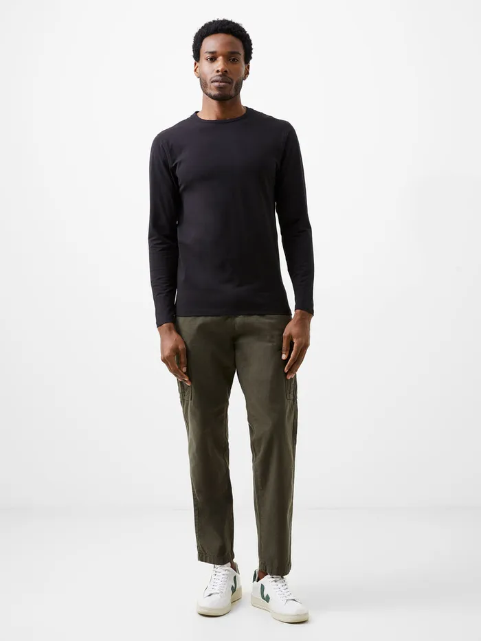 Man TShirts and Polo Shirts French Connection Long Sleeve Stretch TShirt Black Man TShirts and Polo Shirts French Connection Long Sleeve Stretch TShirt Black