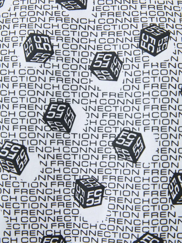 Man TShirts and Polo Shirts French Connection Mini Dice Organic Graphic TShirt White Man TShirts and Polo Shirts French Connection Mini Dice Organic Graphic TShirt White