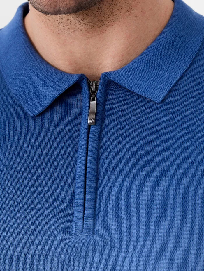 Man TShirts and Polo Shirts French Connection Ombre Half Zip Polo Shirt Navy Ombre Man TShirts and Polo Shirts French Connection Ombre Half Zip Polo Shirt Navy Ombre