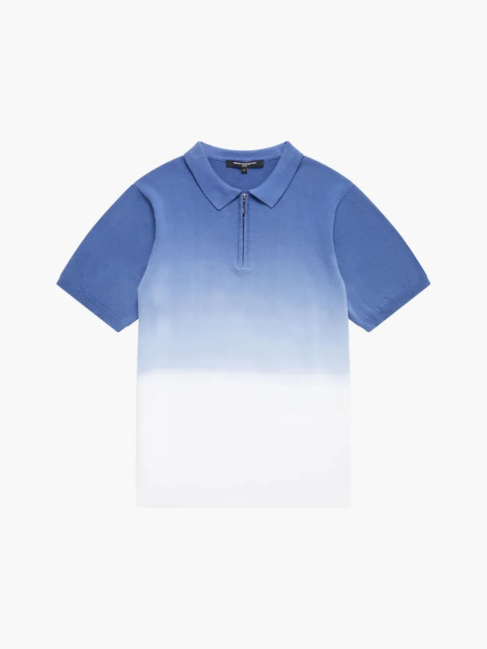 Man TShirts and Polo Shirts French Connection Ombre Half Zip Polo Shirt Navy Ombre Man TShirts and Polo Shirts French Connection Ombre Half Zip Polo Shirt Navy Ombre