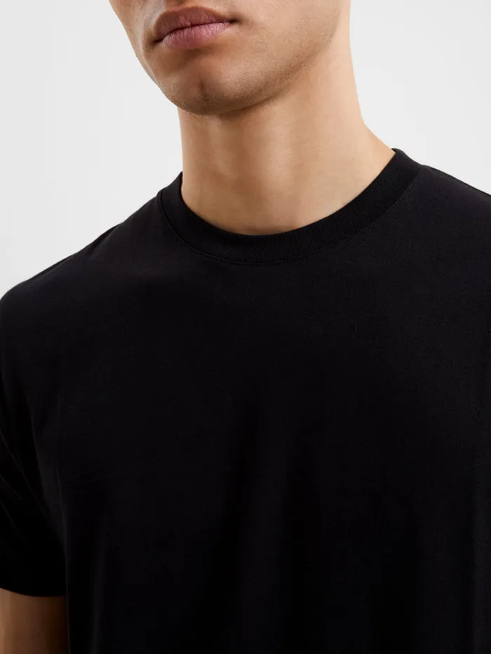 Man TShirts and Polo Shirts French Connection Organic Cotton Classic TShirt Black Onyx