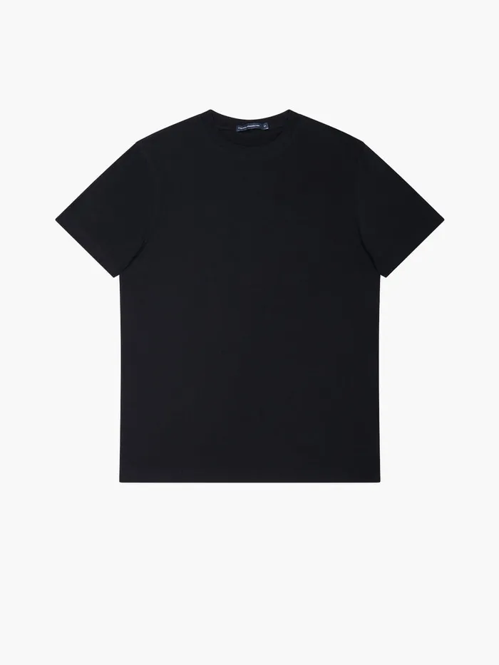 Man TShirts and Polo Shirts French Connection Organic Cotton Classic TShirt Black Onyx