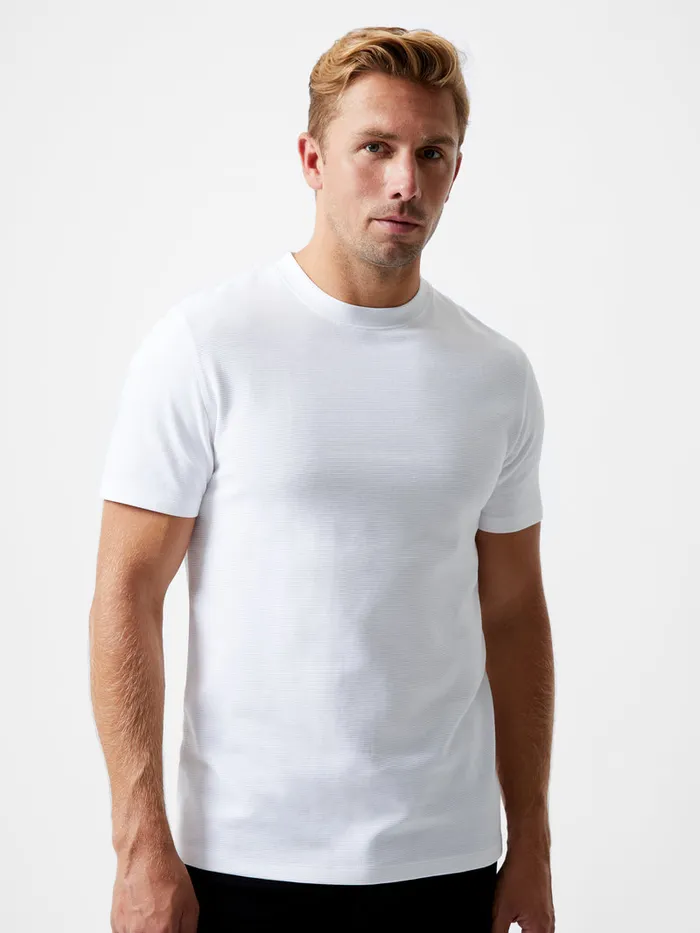 Man TShirts and Polo Shirts French Connection Ottoman Crew Neck TShirt White