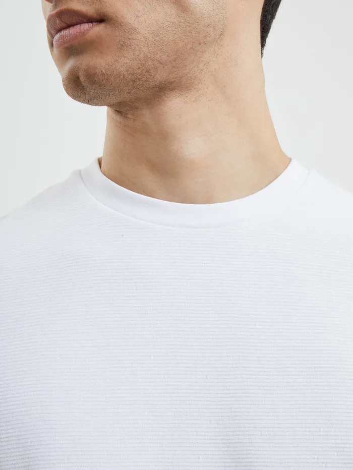 Man TShirts and Polo Shirts French Connection Ottoman Crew TShirt Linen White Man TShirts and Polo Shirts French Connection Ottoman Crew TShirt Linen White