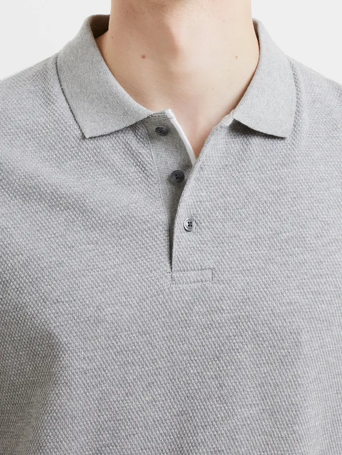 Man TShirts and Polo Shirts French Connection Popcorn Polo Shirt Light Grey Mel Man TShirts and Polo Shirts French Connection Popcorn Polo Shirt Light Grey Mel