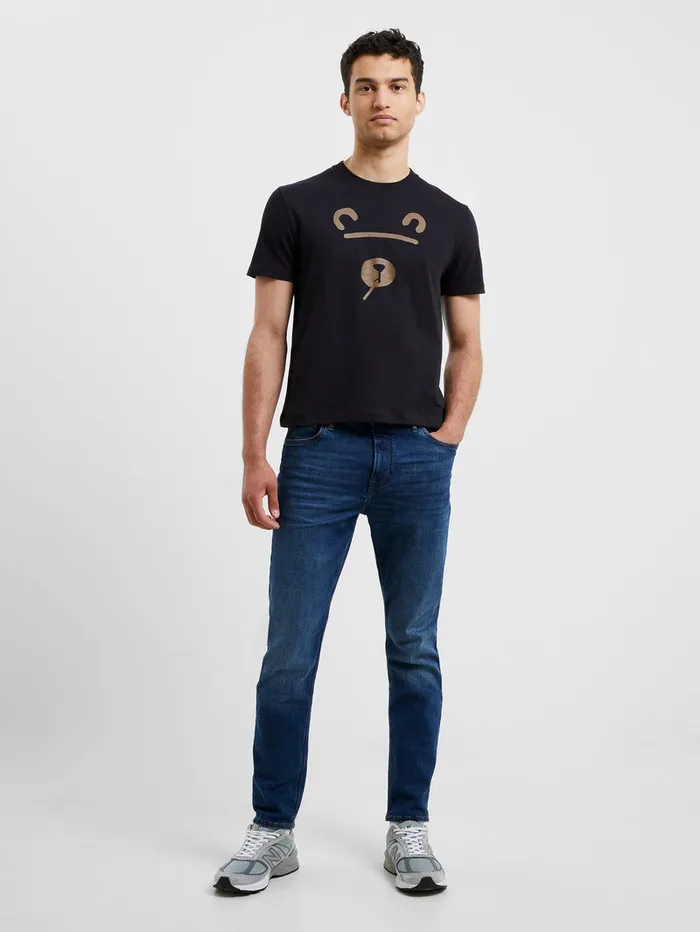 Man TShirts and Polo Shirts French Connection Shadow Bear TShirt Black Onyx Man TShirts and Polo Shirts French Connection Shadow Bear TShirt Black Onyx