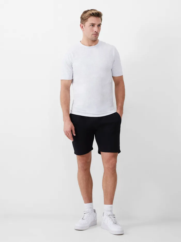 Man TShirts and Polo Shirts French Connection Short Sleeve Stretch TShirt Lt Grey Melange Man TShirts and Polo Shirts French Connection Short Sleeve Stretch TShirt Lt Grey Melange