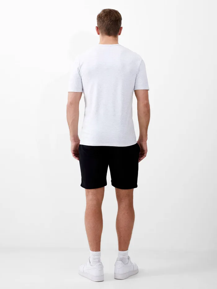 Man TShirts and Polo Shirts French Connection Short Sleeve Stretch TShirt Lt Grey Melange Man TShirts and Polo Shirts French Connection Short Sleeve Stretch TShirt Lt Grey Melange