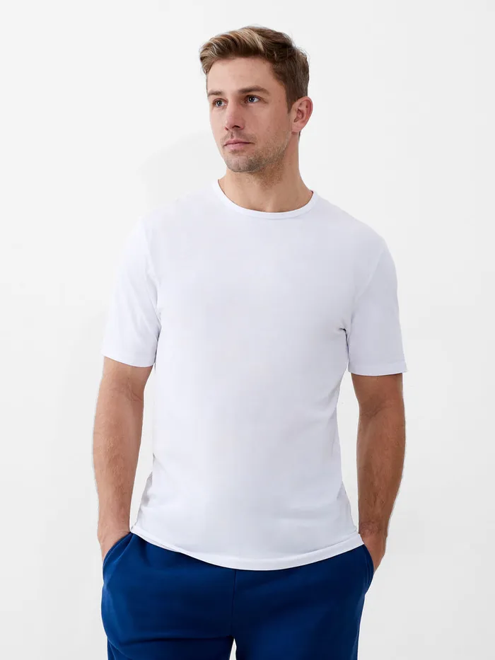 Man TShirts and Polo Shirts French Connection Short Sleeve Stretch TShirt White Man TShirts and Polo Shirts French Connection Short Sleeve Stretch TShirt White