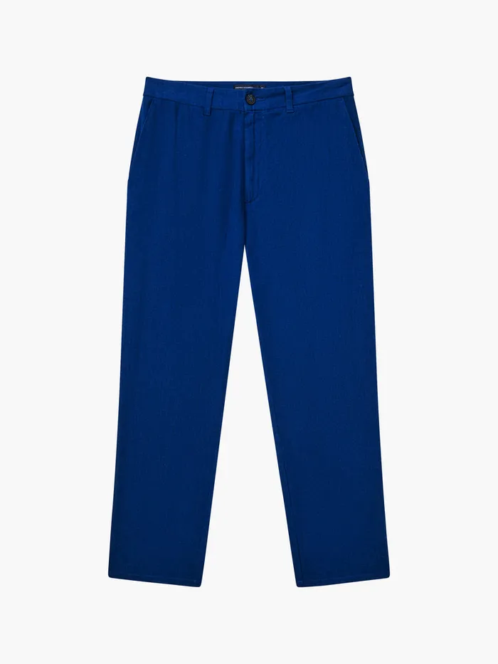 Man Trousers French Connection Linen Blend Trousers Navy