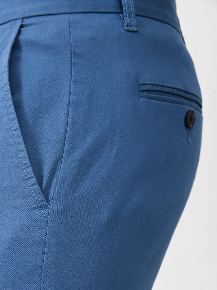 Man Trousers French Connection Stretch Chino Trousers Steel Blue Man Trousers French Connection Stretch Chino Trousers Steel Blue