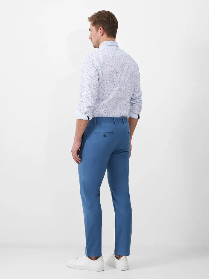 Man Trousers French Connection Stretch Chino Trousers Steel Blue Man Trousers French Connection Stretch Chino Trousers Steel Blue