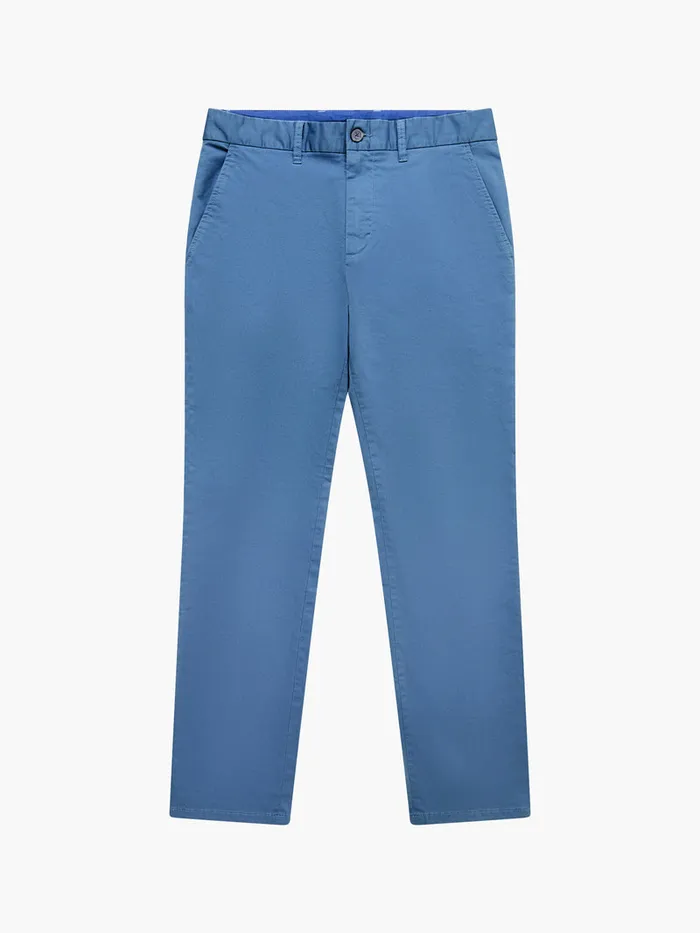 Man Trousers French Connection Stretch Chino Trousers Steel Blue Man Trousers French Connection Stretch Chino Trousers Steel Blue