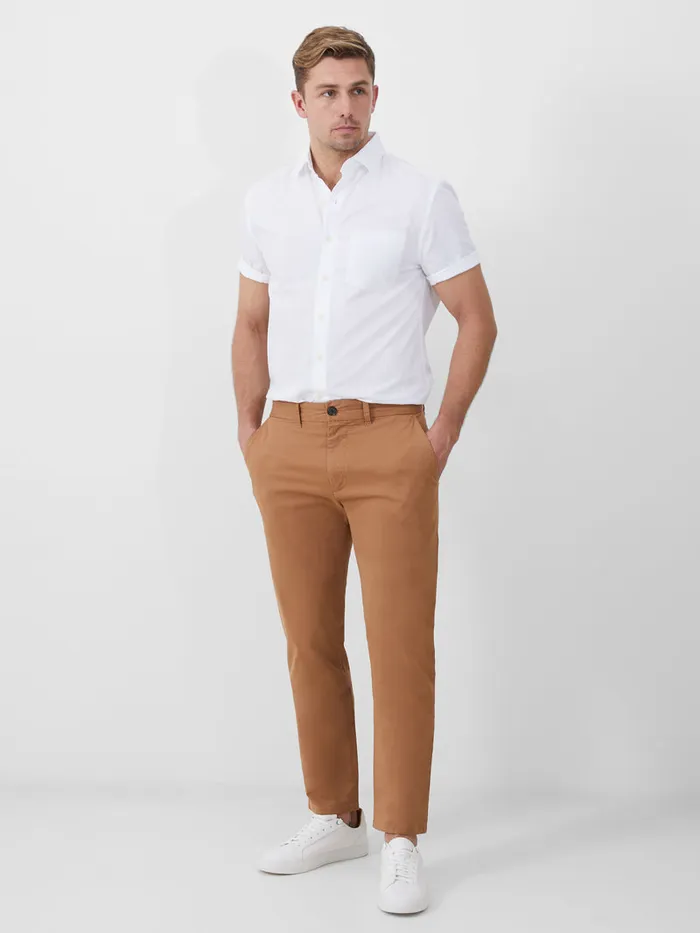 Man Trousers French Connection Stretch Chino Trousers Tobacco