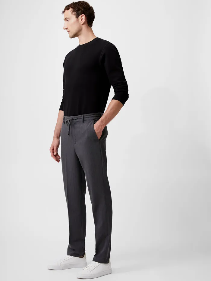 Man Trousers French Connection Stretch Knitted Trousers Black Man Trousers French Connection Stretch Knitted Trousers Black