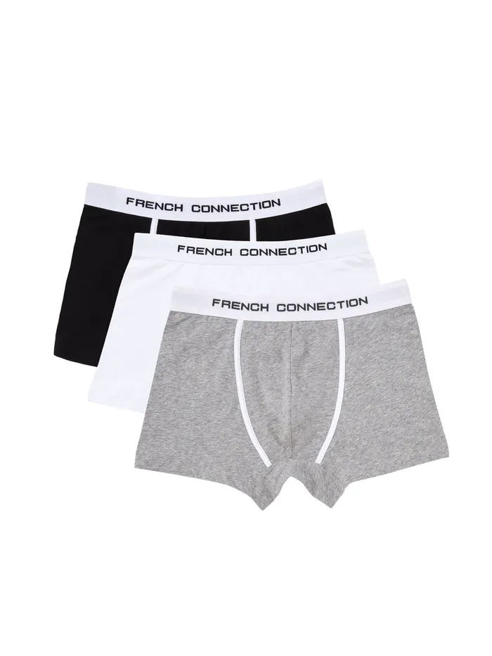Man Underwear and Socks French Connection 3 Pack French Connection Boxers