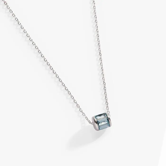 March Birthstone Precious Pendant Necklace 14kt Gold Over Sterling Silver Women Alex And Ani Wedding Engagement
