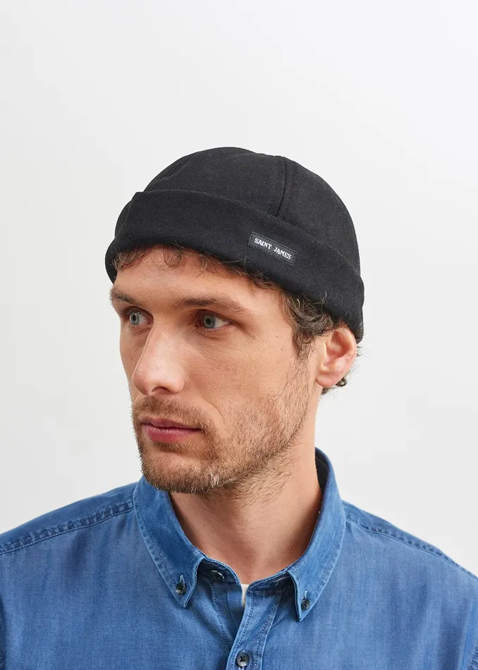 Marin Miki Watch Cap Black Women Saint James Hats and Beanies