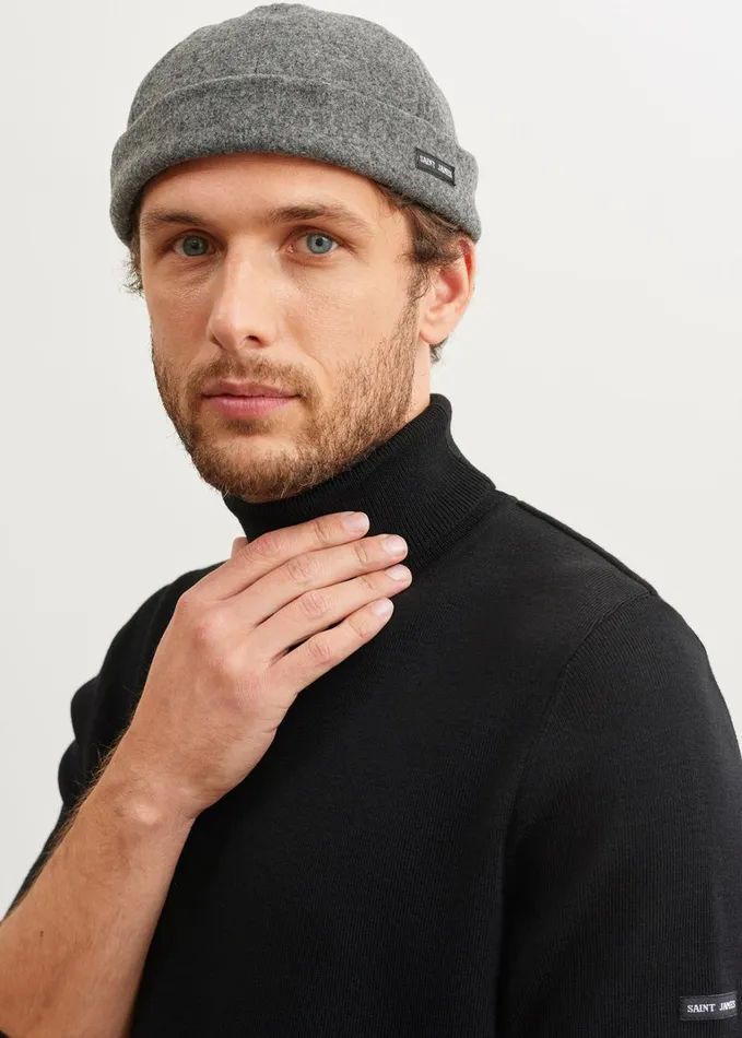 Marin Miki Watch Cap Grey Women Saint James Hats and Beanies