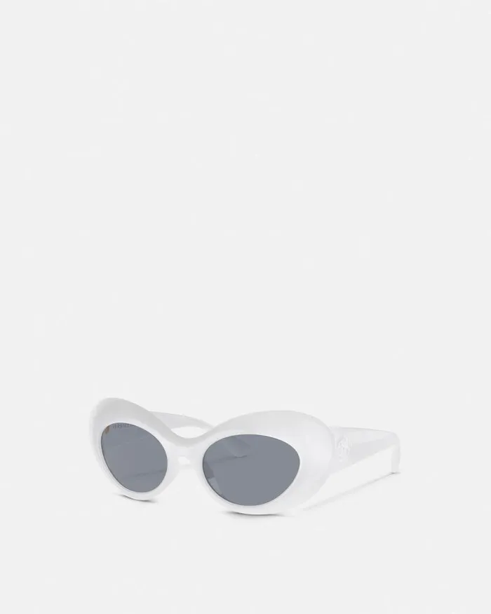 Maxi La Medusa Oval Sunglasses Havana Women Versace Sunglasses
