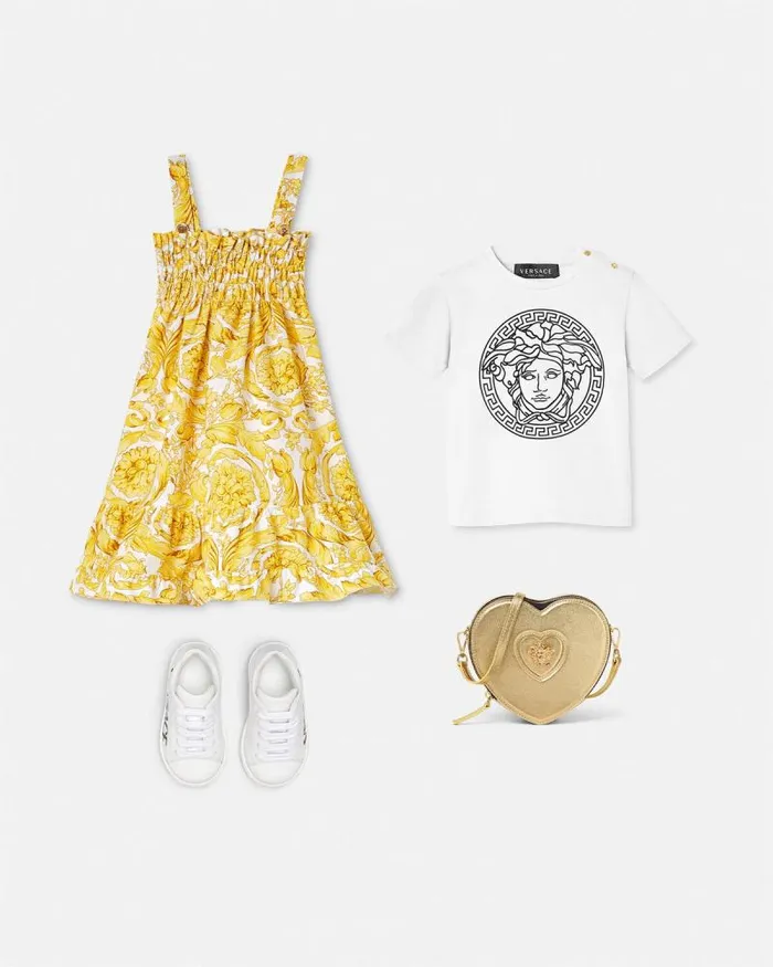 Medusa Baby TShirt Blackwhite Children Versace Clothing