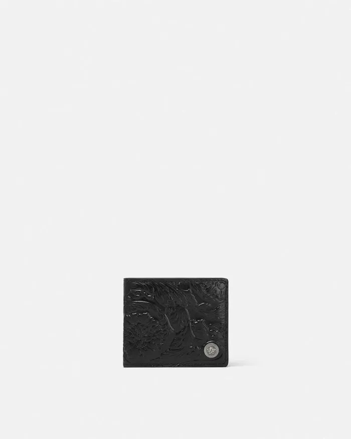 Medusa Biggie Barocco Wallet Black Men Versace Wallets