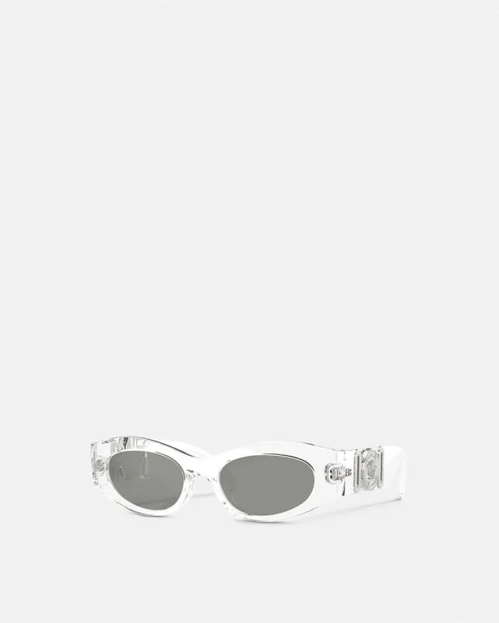 Medusa Biggie CatEye Sunglasses Transparent Women Versace Sunglasses