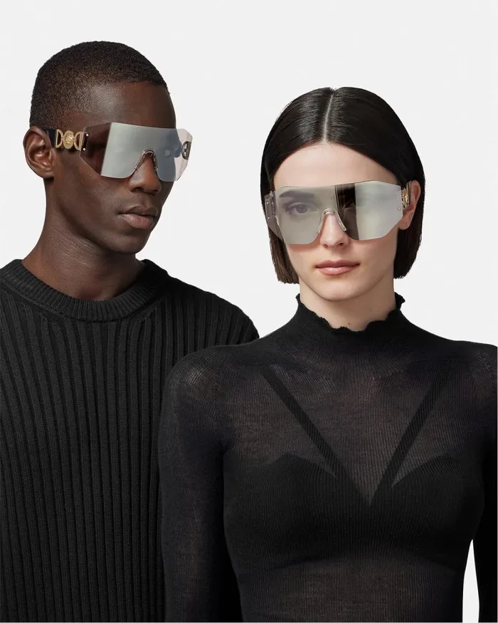 Medusa Biggie Mask Sunglasses Havana Women Versace Sunglasses