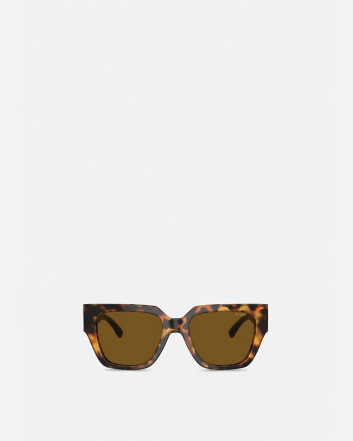 Medusa Chain Sunglasses Havana Women Versace Sunglasses