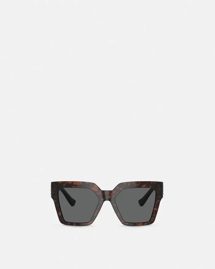 Medusa Deco Butterfly Sunglasses Havana Women Versace Sunglasses