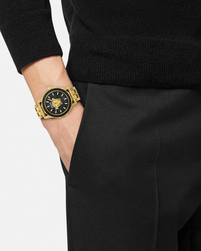 Medusa Deco Watch Gold Men Versace Watches