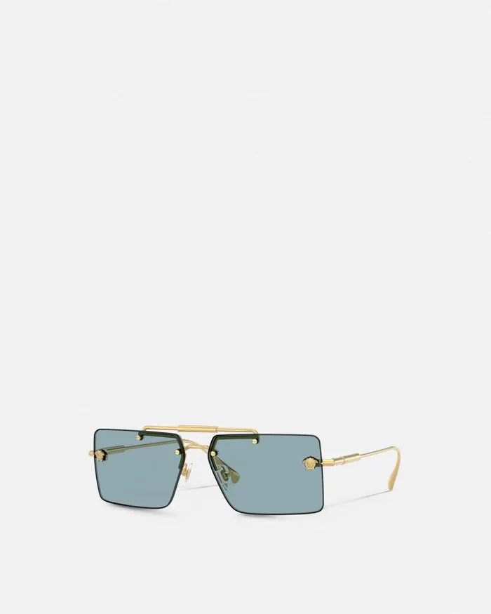 Medusa Glam Sunglasses Blackgold Women Versace Sunglasses