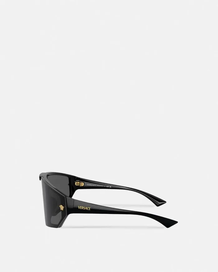 Medusa Horizon Sunglasses Black WomenMen Versace Sunglasses