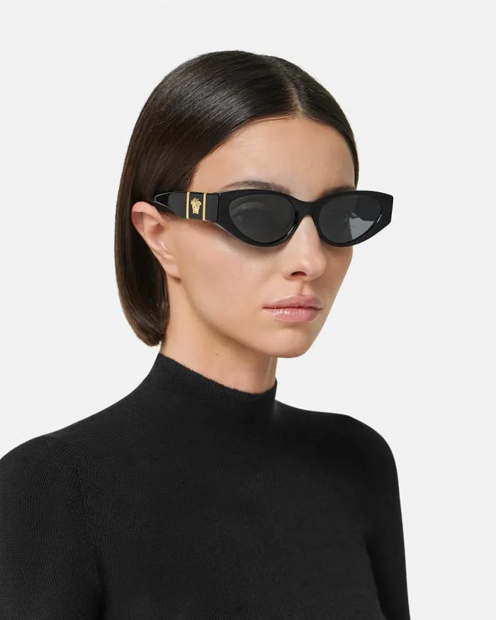 Medusa Legend CatEye Sunglasses Blackgold Women Versace Sunglasses