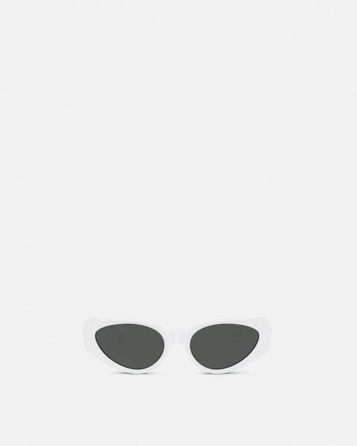 Medusa Legend CatEye Sunglasses White Women Versace Sunglasses