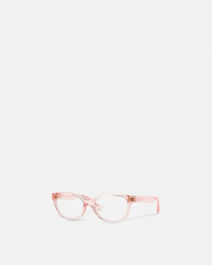 Medusa Plaque Kids Rectangular Glasses Light Pink Children Versace Accessories Medusa Plaque Kids Rectangular Glasses Light Pink Children Versace Accessories