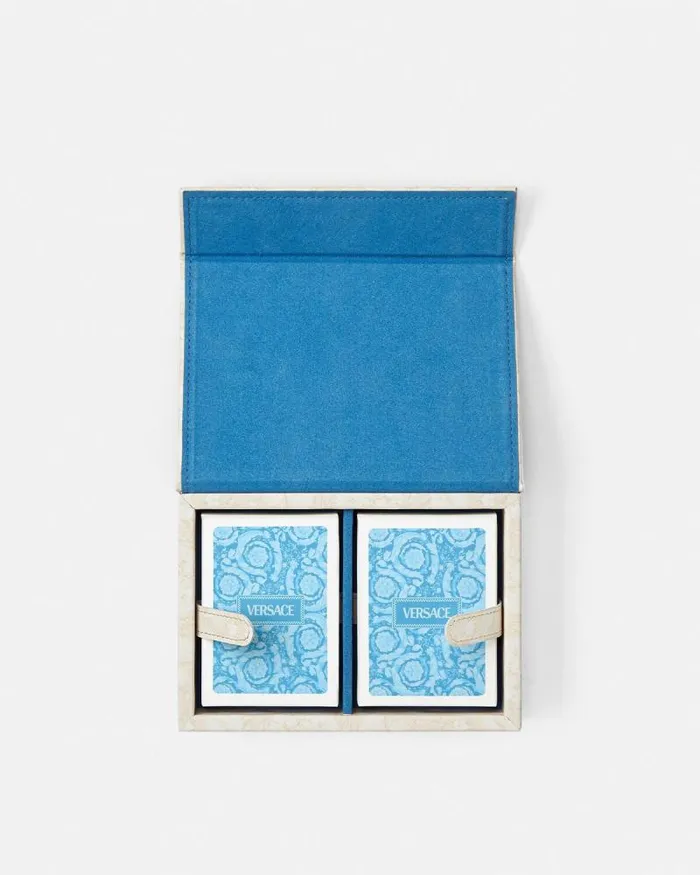 Medusa Playing Cards Box Set Beigeprint Home and Lifestyle Versace Board Games Medusa Playing Cards Box Set Beigeprint Home and Lifestyle Versace Board Games