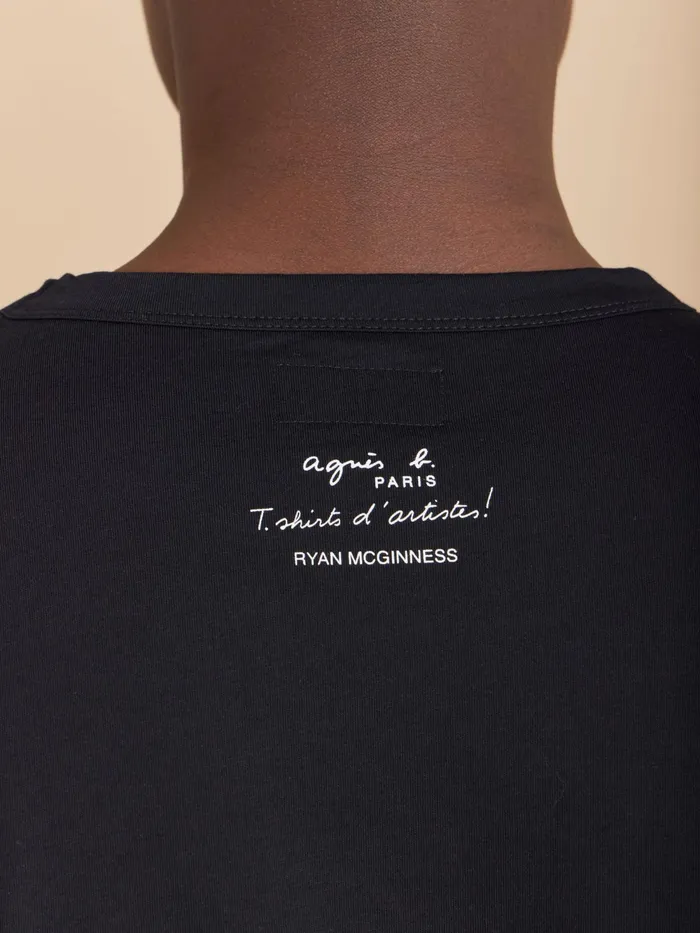 Men Agns B Artist039s Collection Black Cotton Brando Tshirt Artist Ryan Mcginness