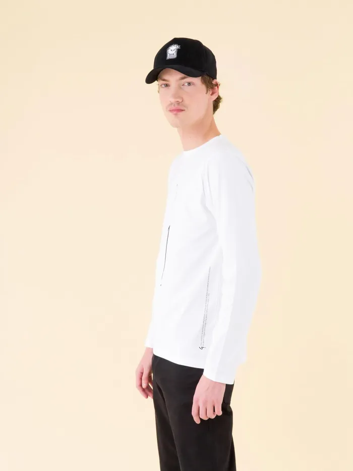 Men Agns B Artist039s Collection White Long Sleeves Coulos 034irony Mark034 Tshirt