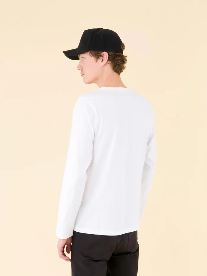 Men Agns B Artist039s Collection White Long Sleeves Coulos 034irony Mark034 Tshirt