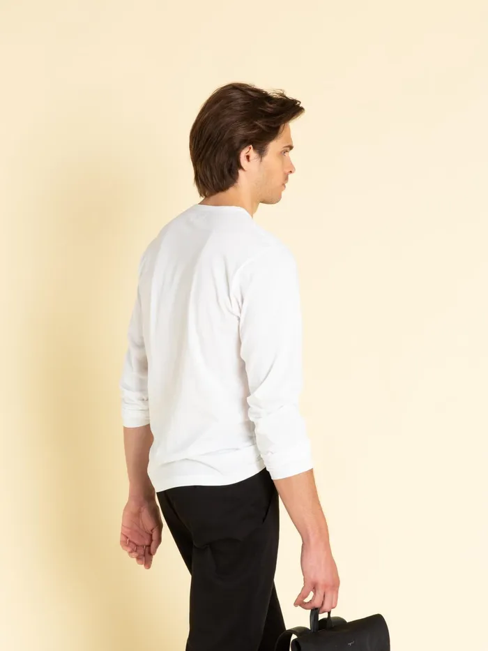Men Agns B Artist039s Collection White Long Sleeves Coulos Lizard Tshirt