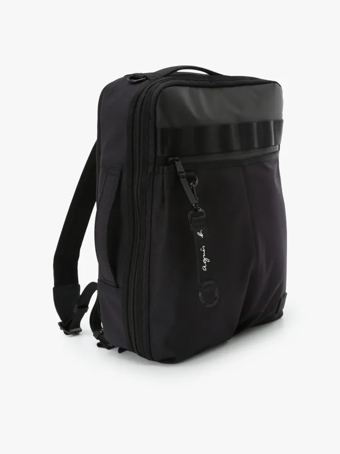 Men Agns B Backpacks Black Cotton Backpack