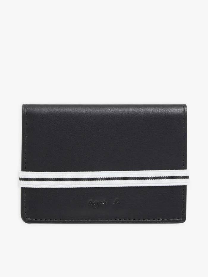Men Agns B Bags Black Leather Gary Cardholder