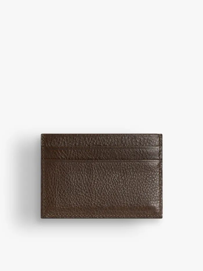 Men Agns B Bags Brown Leather Scott Card Holder