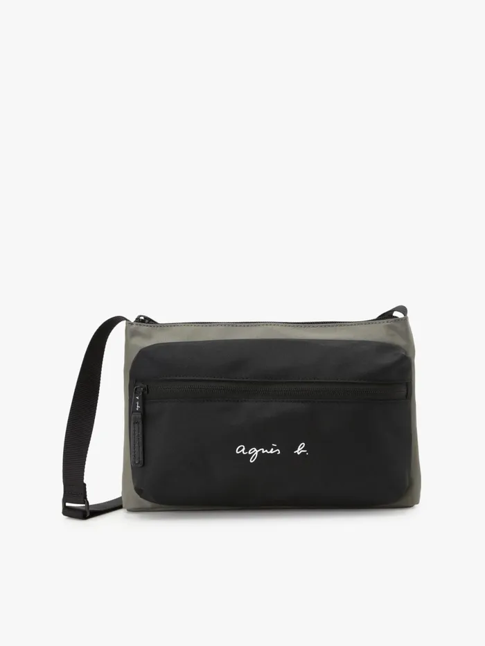 Men Agns B Bags Green Polyester Shoulder Bag