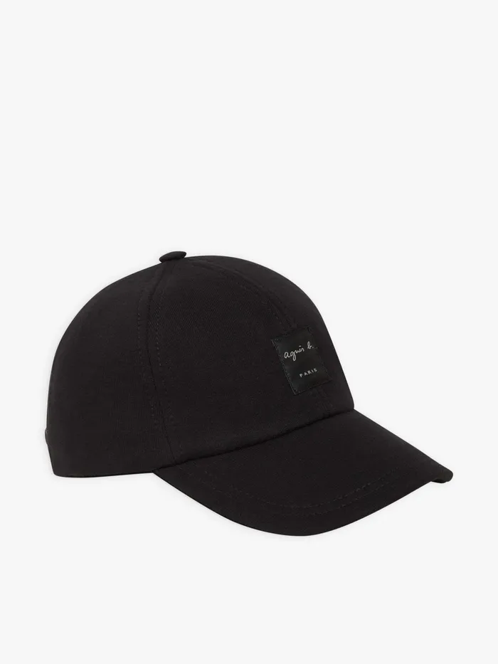 Men Agns B Caps and Hats Black Cotton Fleece Ben Cap